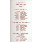  Eduardo De Filippo - libretto di sala del Teatro Manzoni di Milano 1980